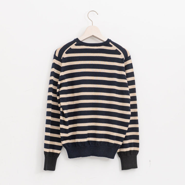 atelier naruse /WOMEN　cotton wool border knit nakt-43