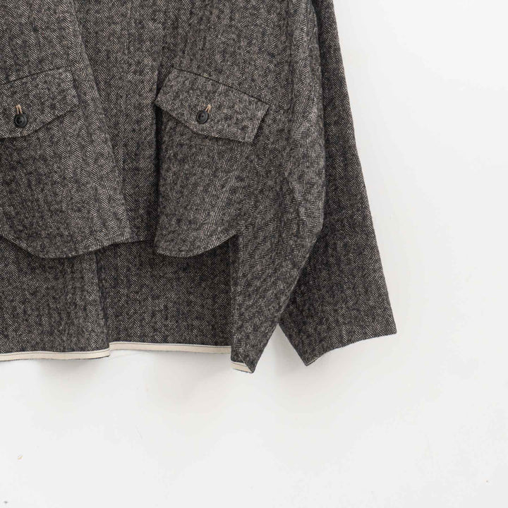【完売】atelier naruse /WOMEN　shetland wool linen smock na-f02064