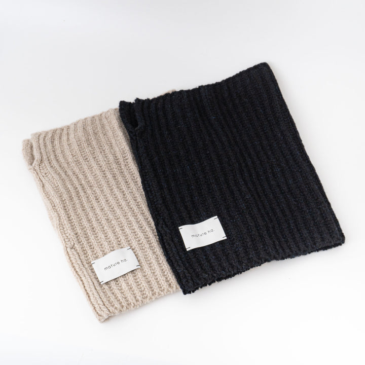 2025AW mature ha./　neck warmer - lamb wool x cashmere MK-3206-D