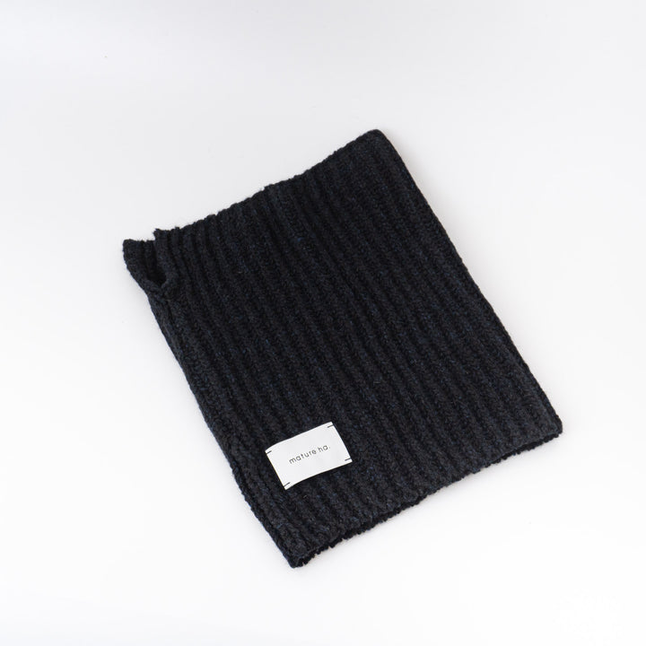 2025AW mature ha./　neck warmer - lamb wool x cashmere MK-3206-D