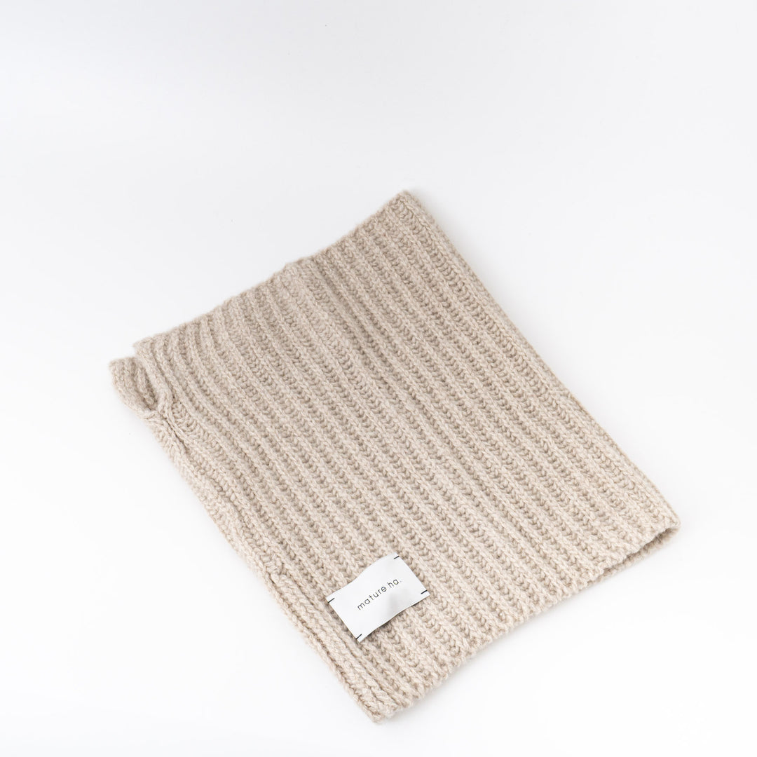 2025AW mature ha./　neck warmer - lamb wool x cashmere MK-3206-D