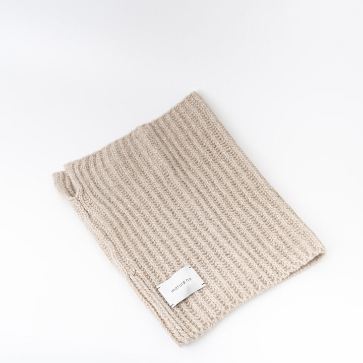 2025AW mature ha./　neck warmer - lamb wool x cashmere MK-3206-D