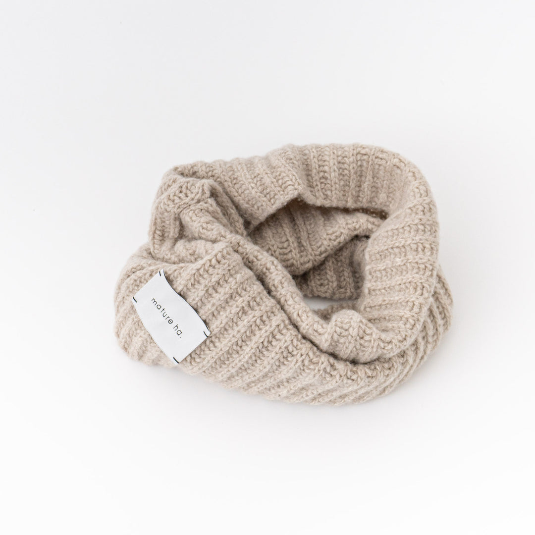2025AW mature ha./　neck warmer - lamb wool x cashmere MK-3206-D