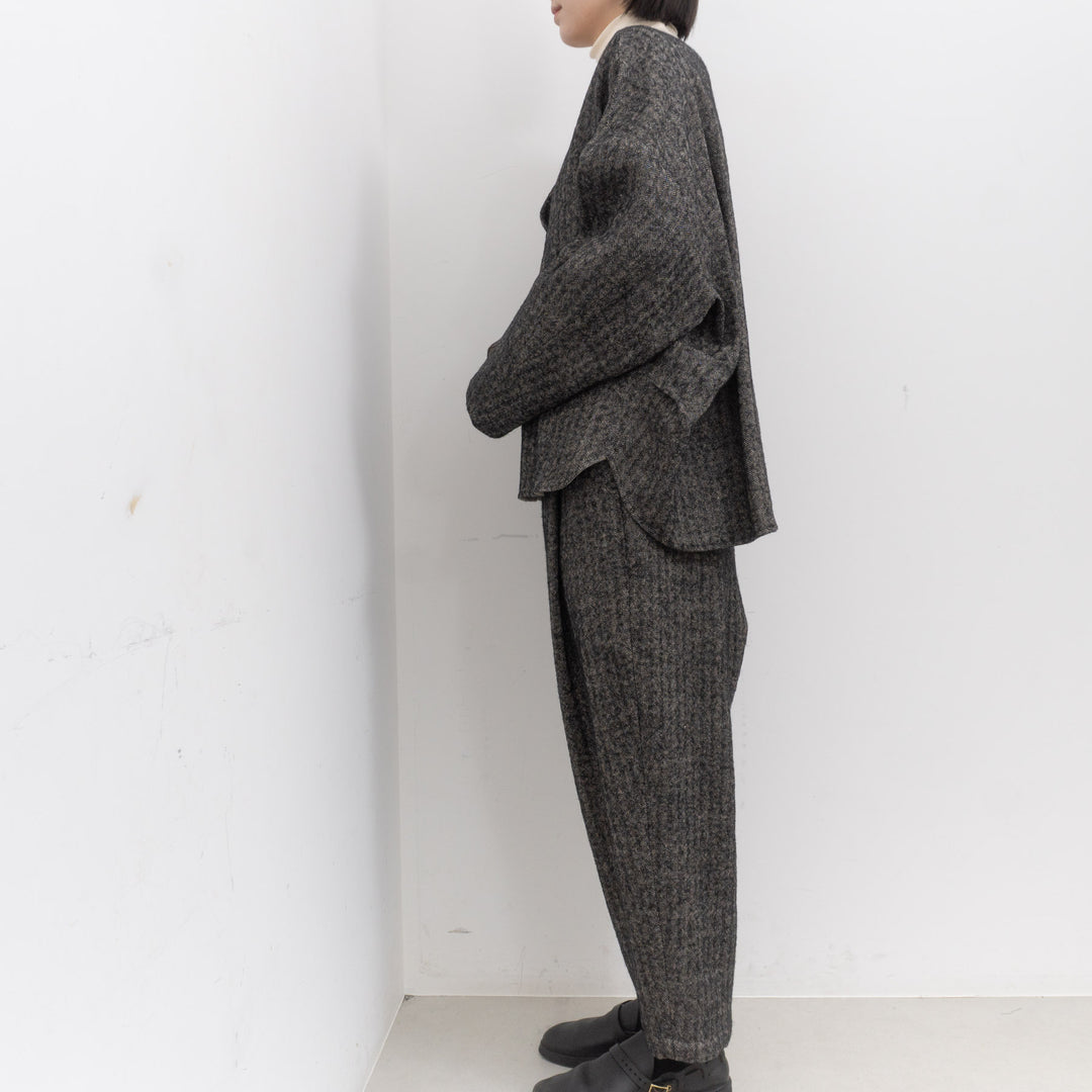 【完売】atelier naruse /WOMEN　shetland wool linen smock na-f02064