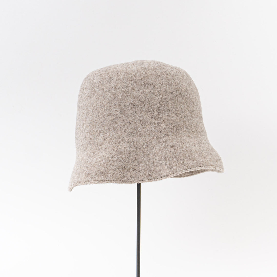 NEW 2024AW mature ha./　bell hat - undyed wool ELS-01030-H