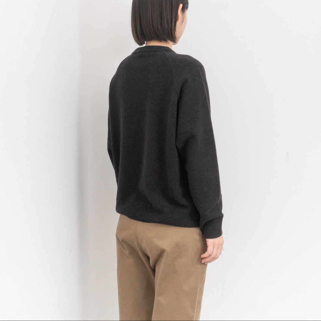 evam eva/　press wool ranglan pullover E253K176