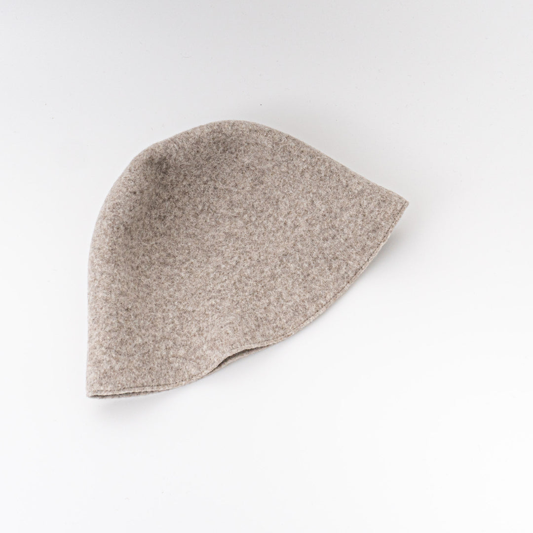 NEW 2024AW mature ha./　bell hat - undyed wool ELS-01030-H