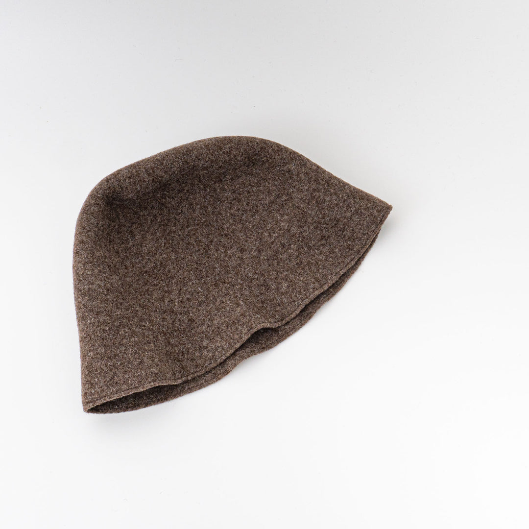 NEW 2024AW mature ha./　bell hat - undyed wool ELS-01030-H