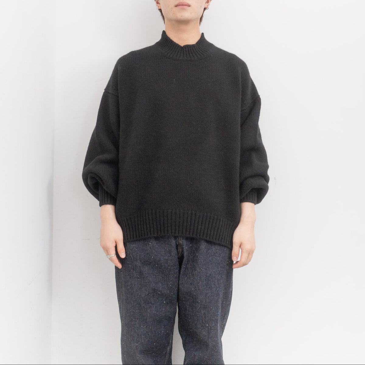 nonnotte｜Draping Extra Over C/N Pullover