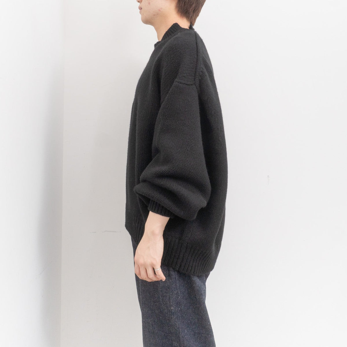 nonnotte｜Draping Extra Over C/N Pullover