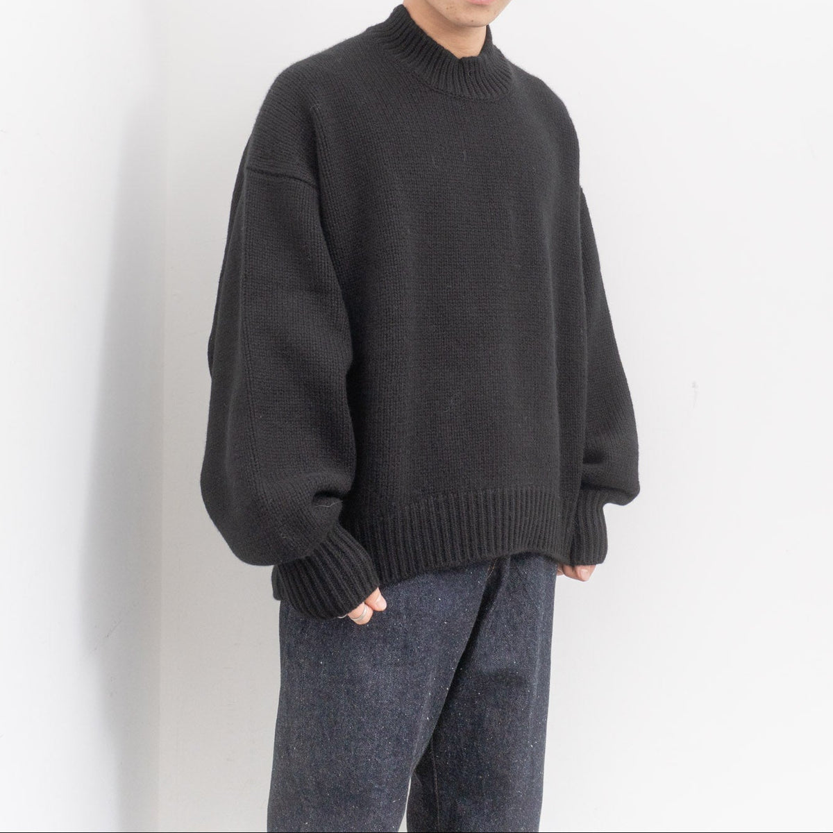 nonnotte｜Draping Extra Over C/N Pullover