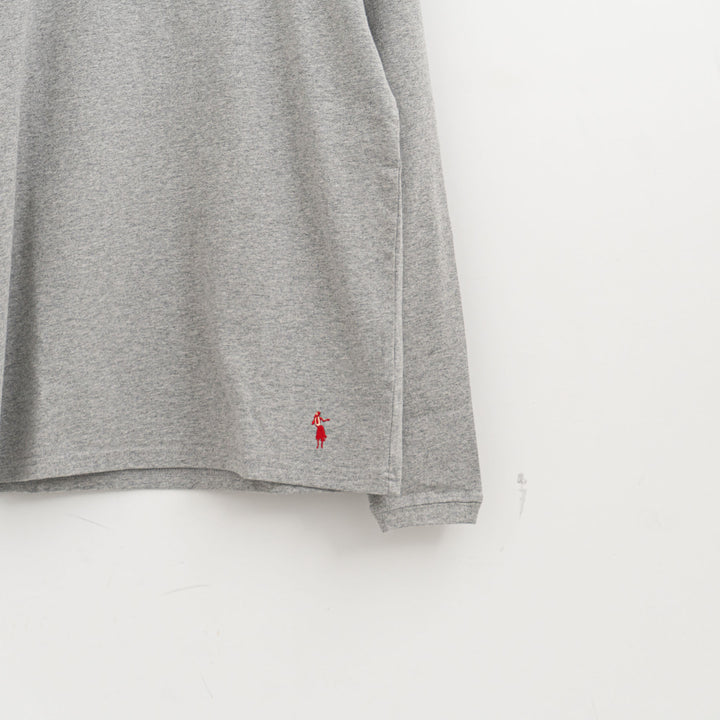 SUNSHINE+CLOUD /UNISEX　ロングスリーブTシャツ"ALOHA MAHALO"  col.GREY