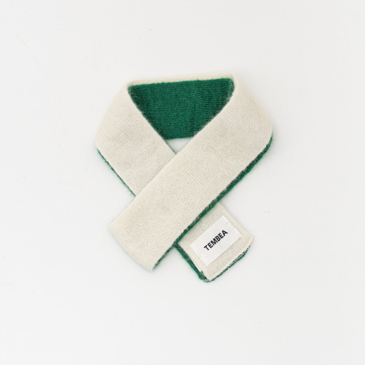TEMBEA｜MUFFLER HALF MOHAIR（GR/WH）