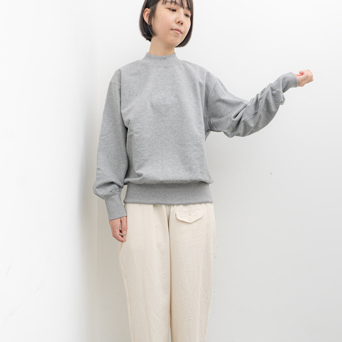 homspun｜WOMEN　コンパクト裏毛プルオーバー 242-6537