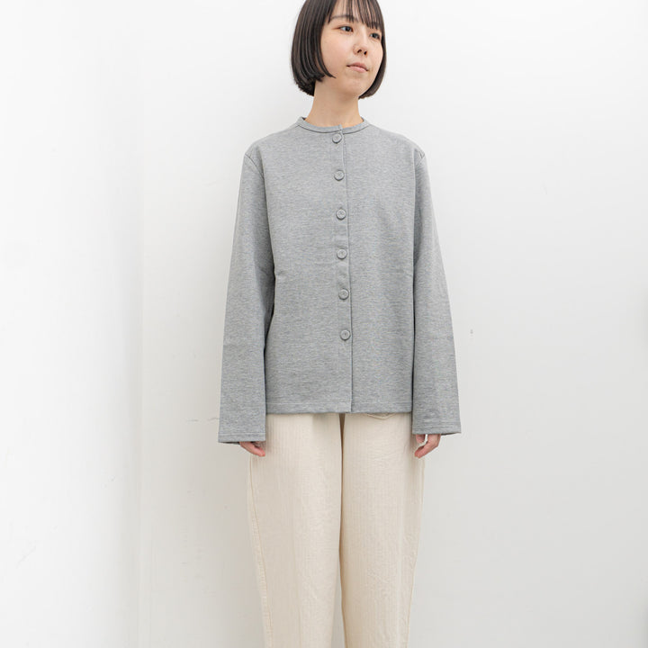 homspun/WOMEN　コンパクト裏毛カーディガン 242-6536