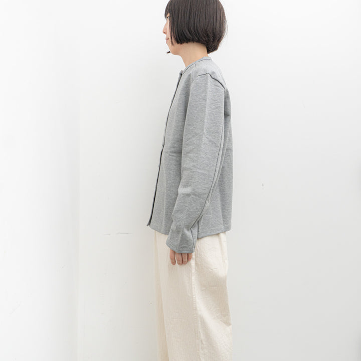 homspun/WOMEN　コンパクト裏毛カーディガン 242-6536