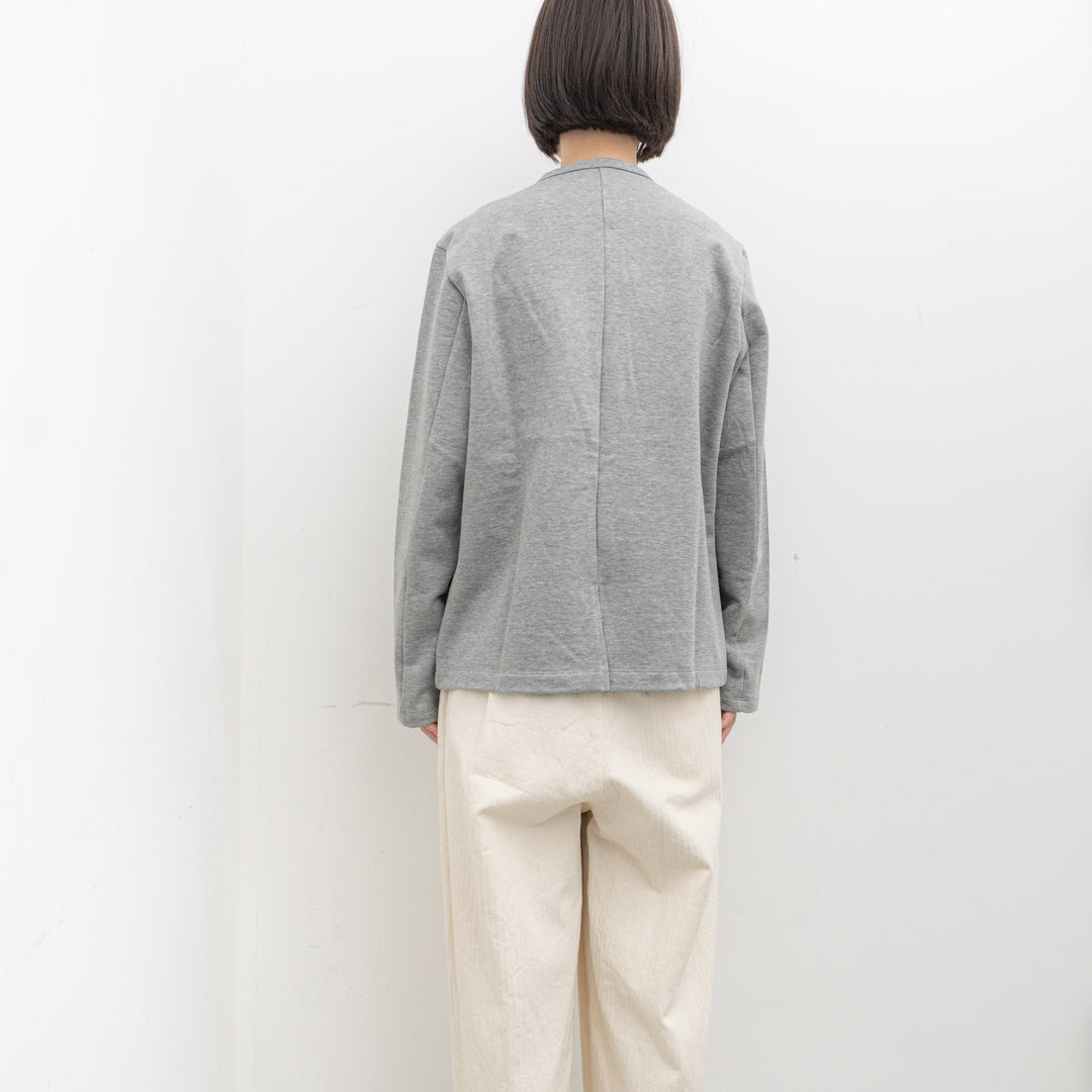 homspun/WOMEN　コンパクト裏毛カーディガン 242-6536