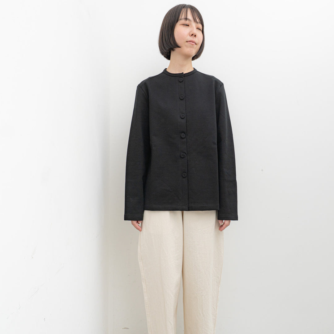 homspun/WOMEN　コンパクト裏毛カーディガン 242-6536