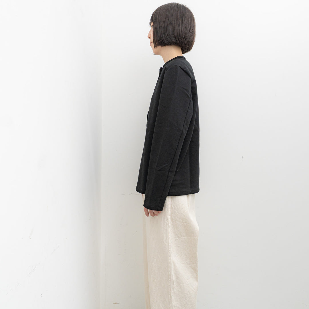 homspun/WOMEN　コンパクト裏毛カーディガン 242-6536