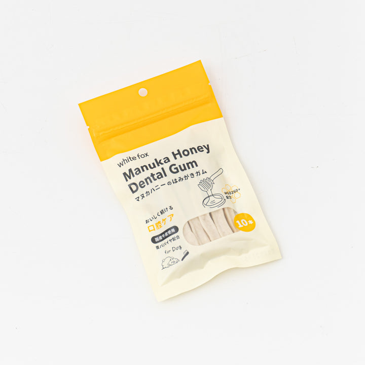 ペット用品-white fox/　マヌカハニーのはみがきガム 10本