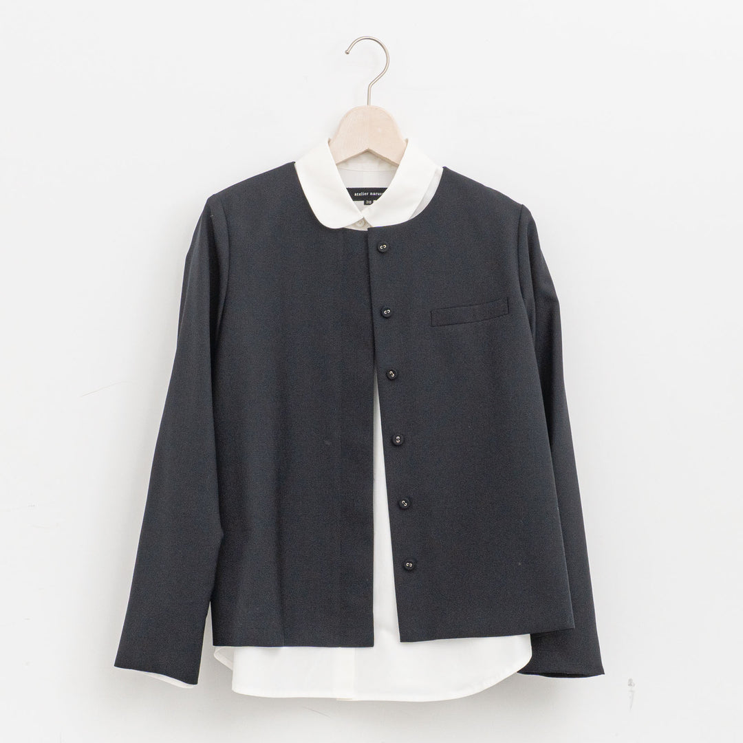 atelier naruse /WOMEN　2026｜formal no collar jacket na-F04045