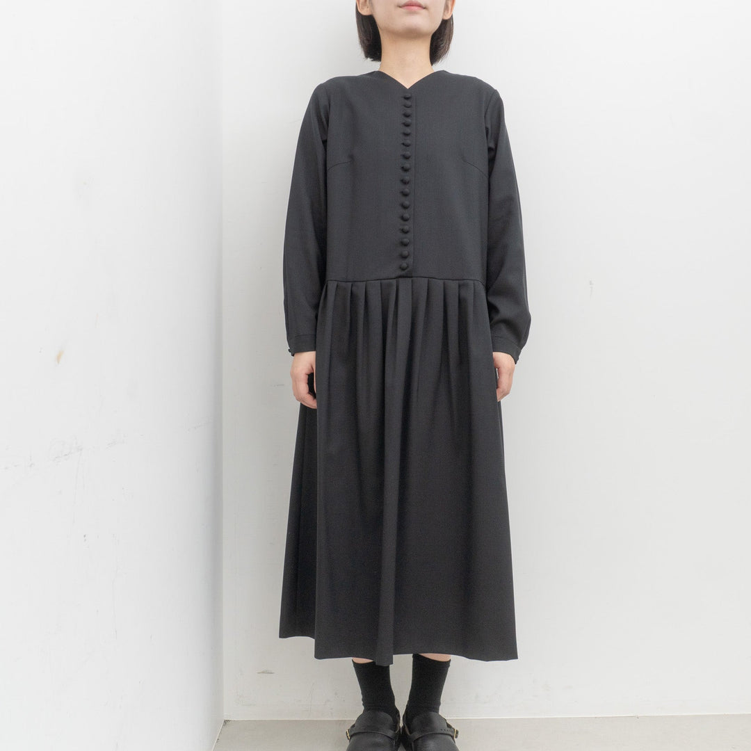 atelier naruse /WOMEN　2026｜Formal kurumi button one-piece na-F03062