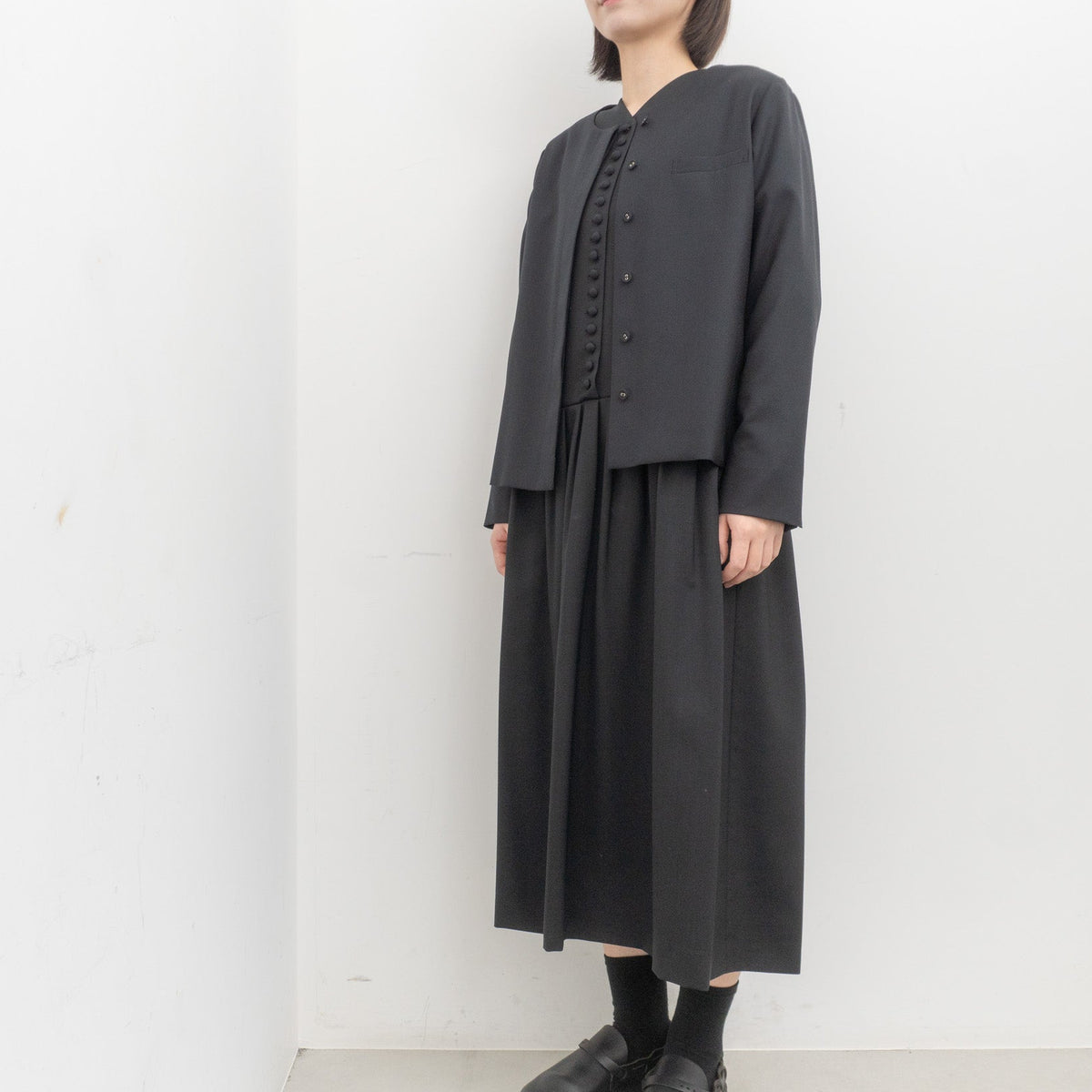 atelier naruse /WOMEN　2026｜Formal kurumi button one-piece na-F03062-D