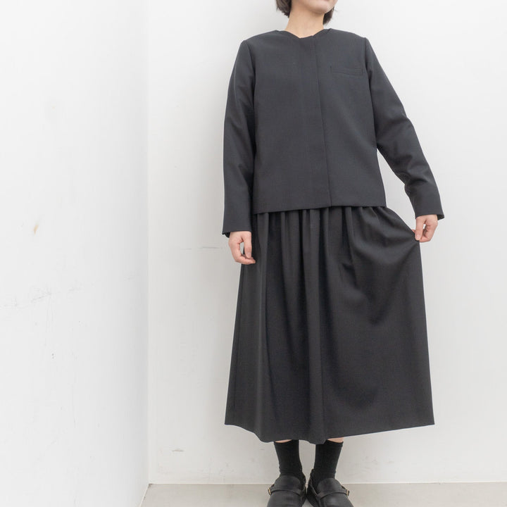 atelier naruse /WOMEN　2026｜Formal kurumi button one-piece na-F03062