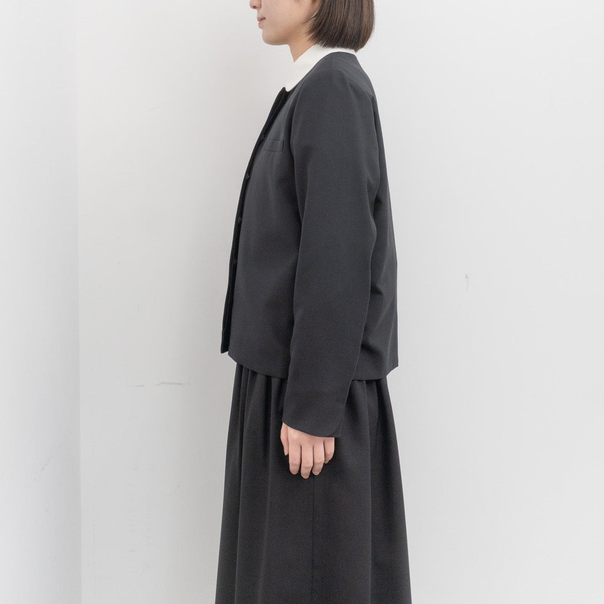 atelier naruse /WOMEN　2026｜formal no collar jacket na-F04045