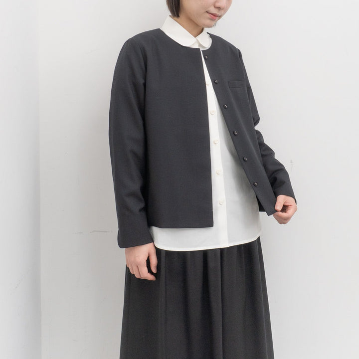 atelier naruse /WOMEN　2026｜formal no collar jacket na-F04045