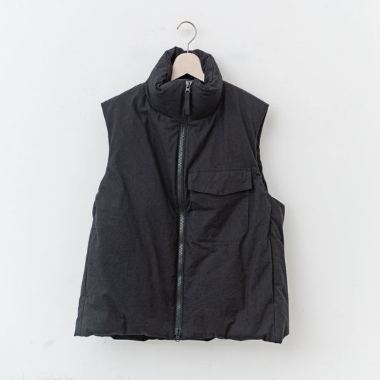 ゴーシュ｜コットンパフダウン スタンドベスト G244-V021（black）