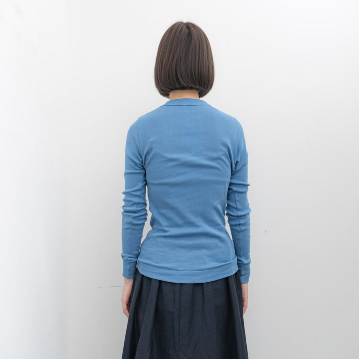 homspun /WOMEN　40/1丸胴テレコクルーネックプルオーバー 242-6014　