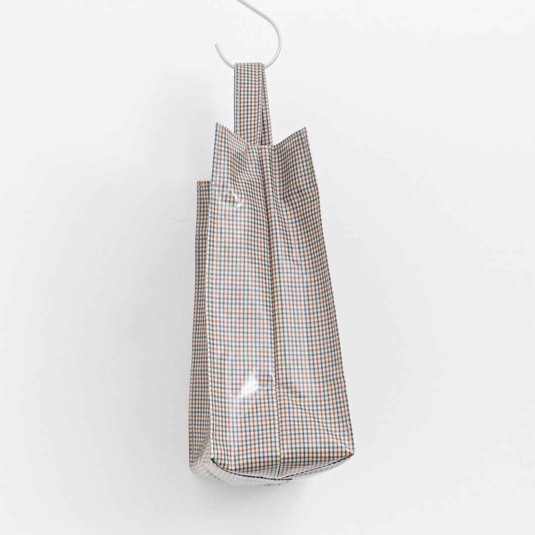 TEMBEA/　PAPER TOTE col.CHECK BEIGE/BLUE