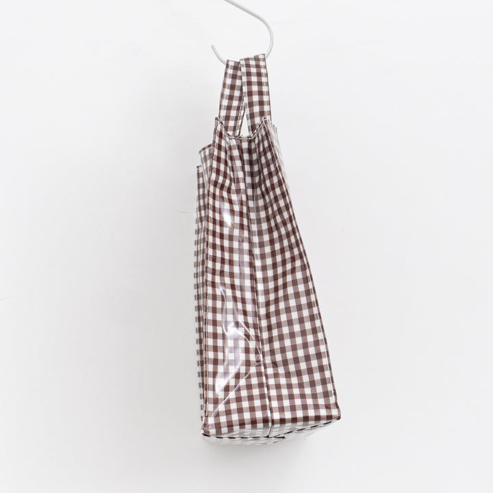 TEMBEA/　PAPER TOTE col.GINGHAM/BROWN