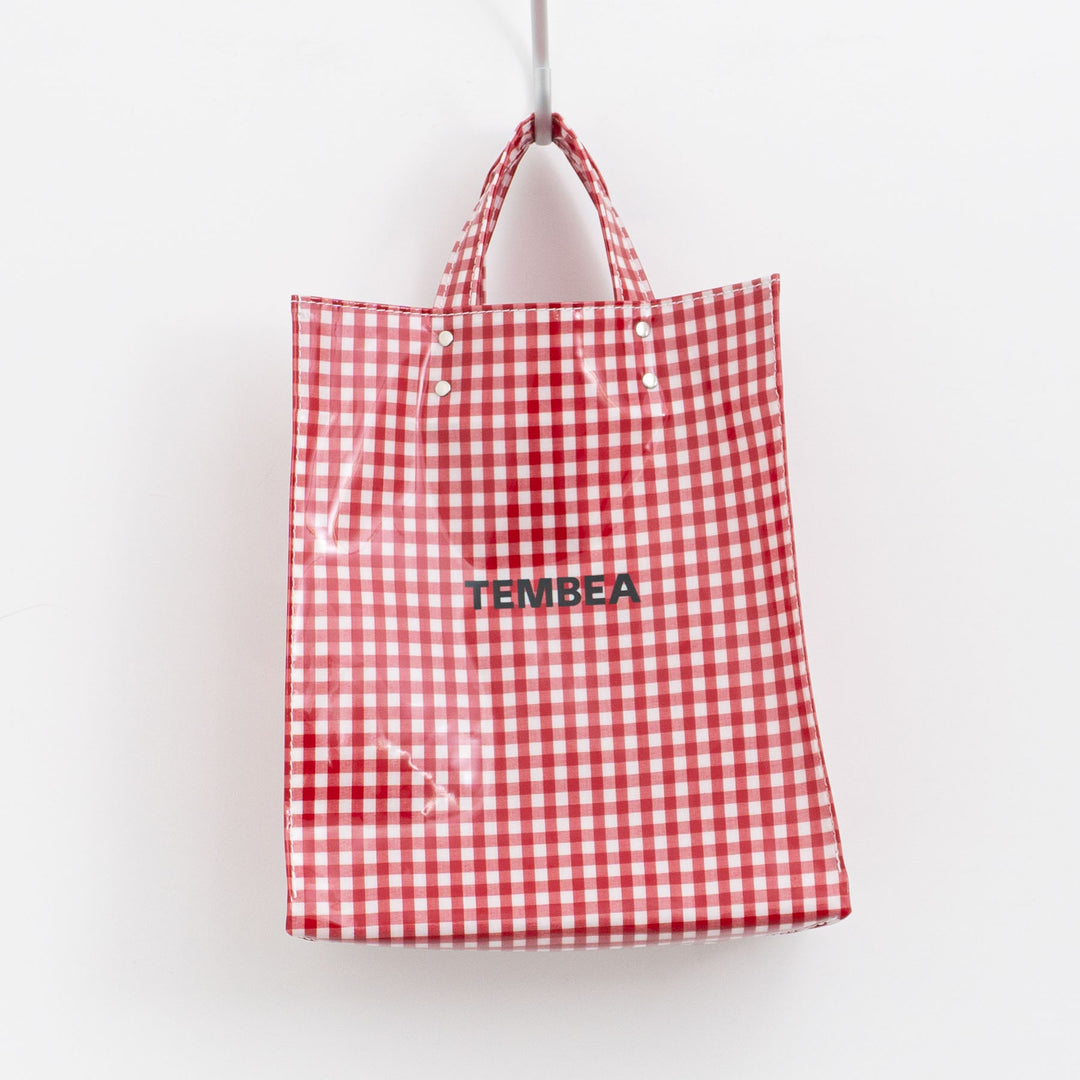 TEMBEA/　PAPER TOTE col.GINGHAM/RED