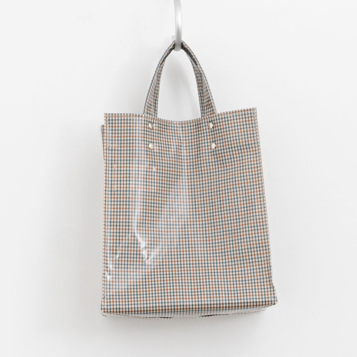 TEMBEA/　PAPER TOTE col.CHECK BEIGE/BLUE