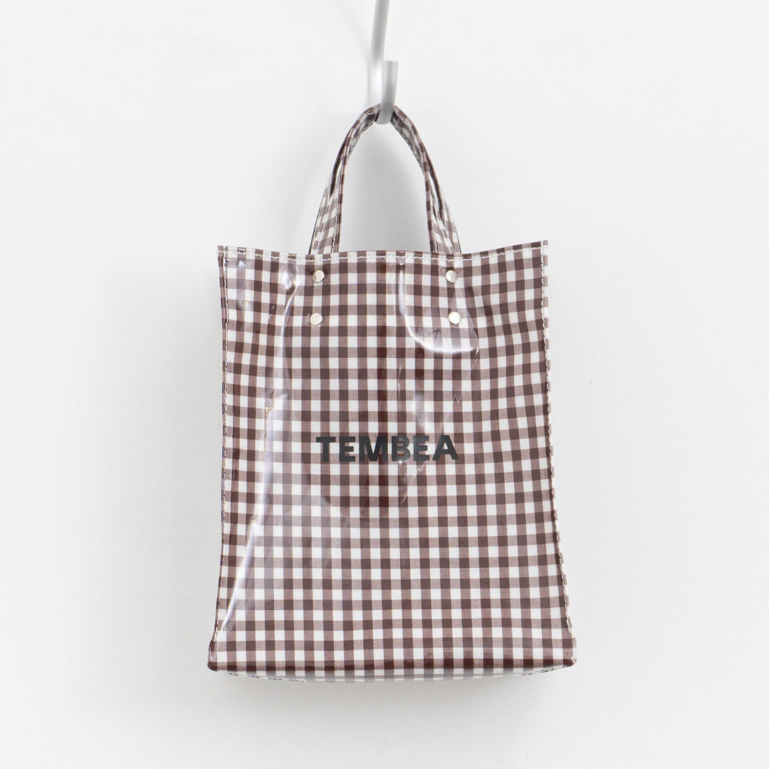 TEMBEA/　PAPER TOTE col.GINGHAM/BROWN