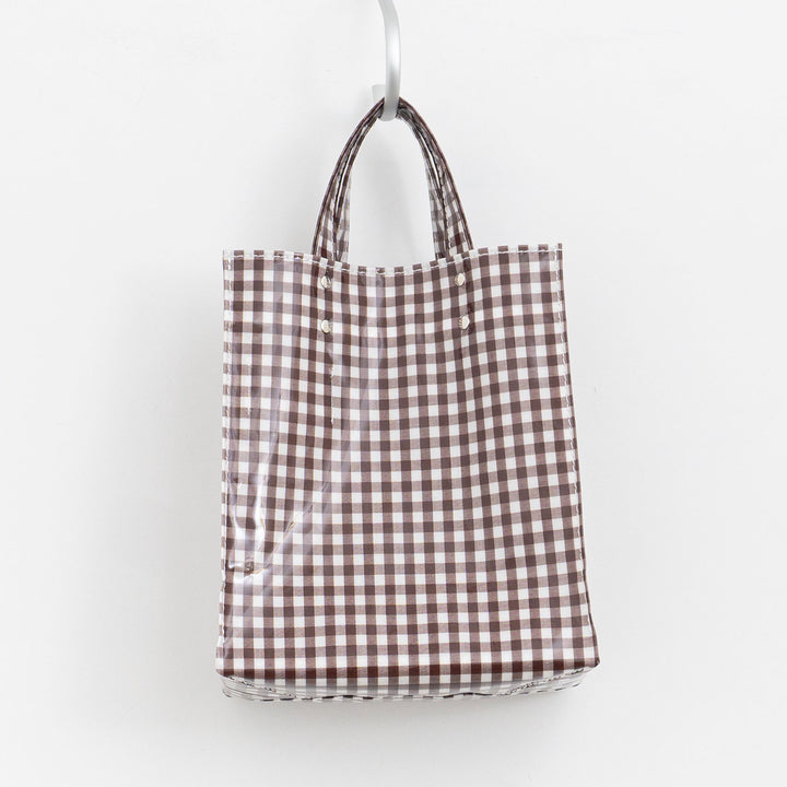 TEMBEA/　PAPER TOTE col.GINGHAM/BROWN
