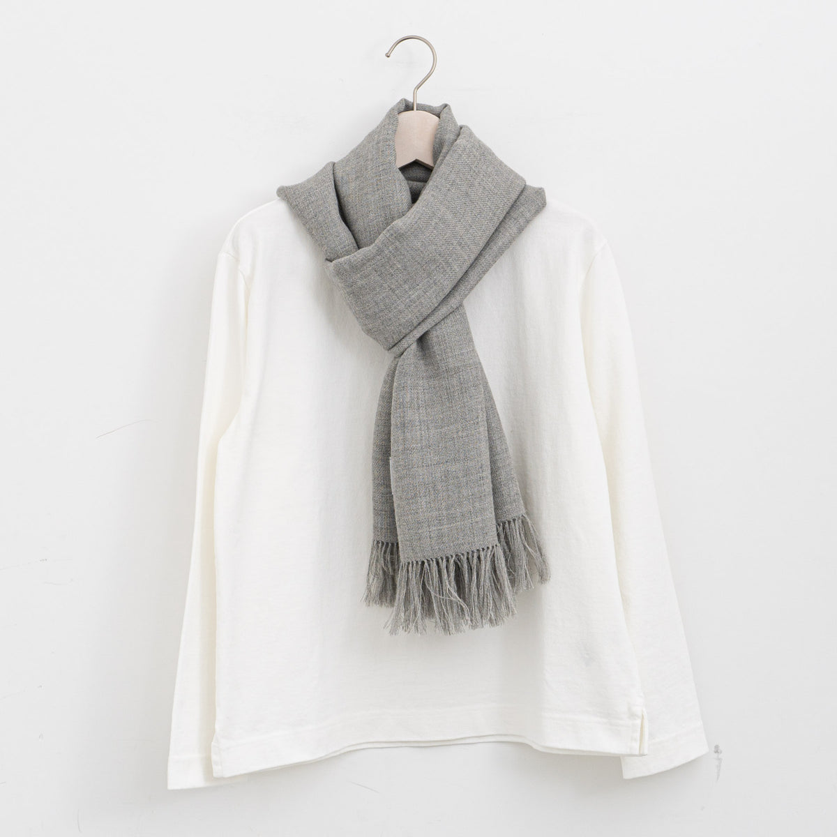 THE INOUE BROTHERS...｜Non Brushed Large Stole TIB-ALAC2951ML（light grey）