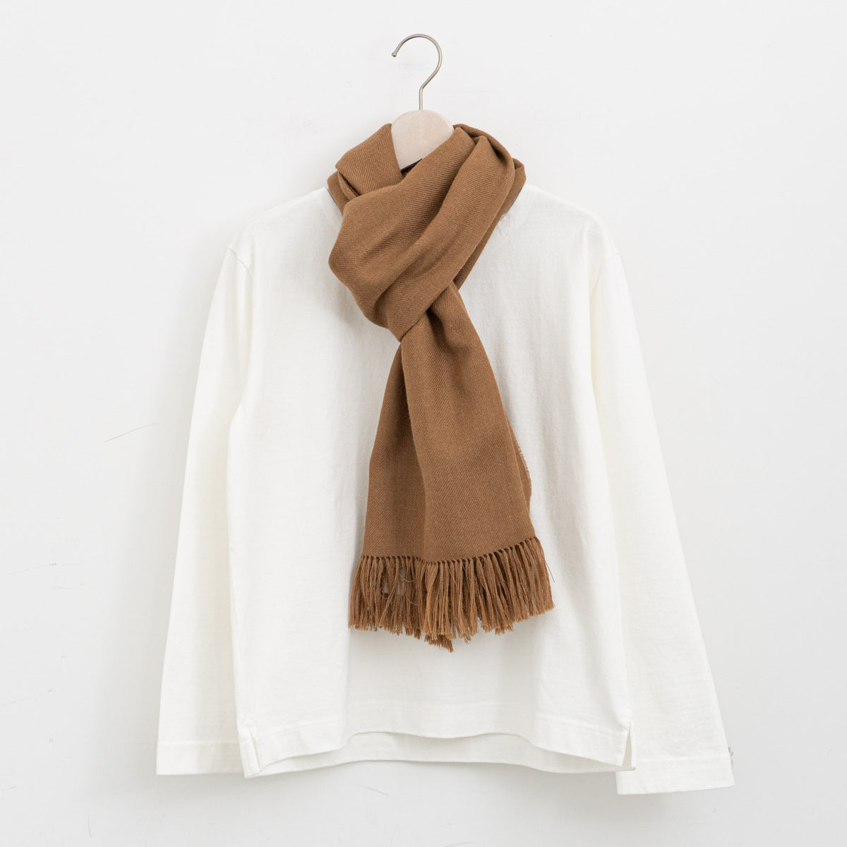 THE INOUE BROTHERS...｜Non Brushed Large Stole TIB-ALAC2951ML（camel）