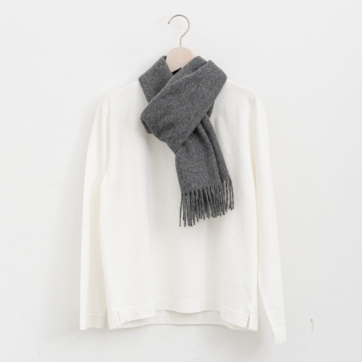 THE INOUE BROTHERS...｜Brushed Scarf TIB-ALAC2001ML（grey）