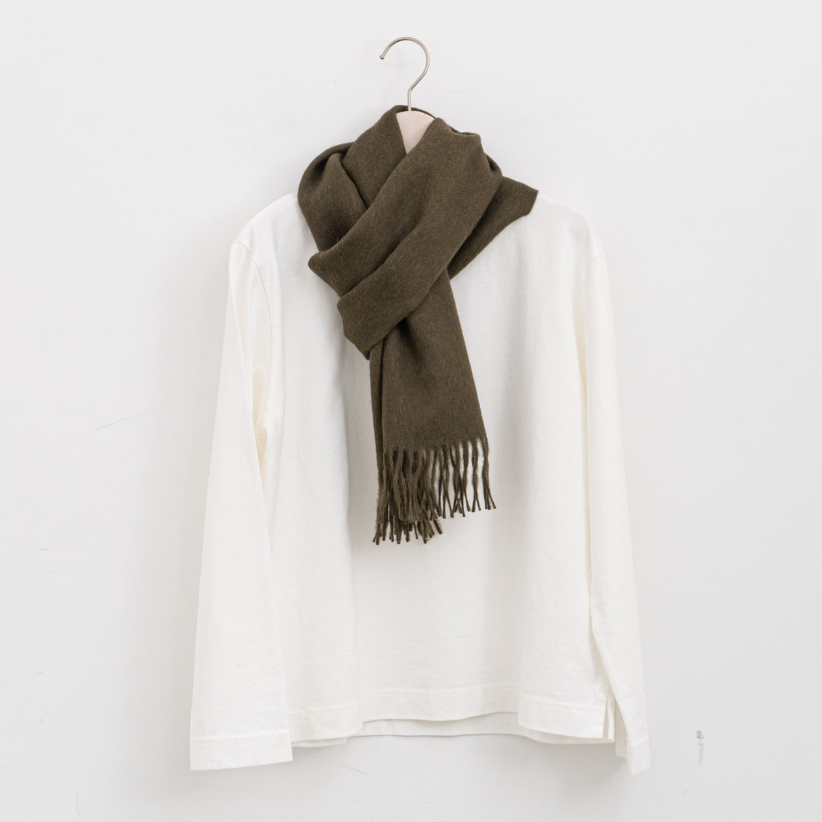 THE INOUE BROTHERS...｜Brushed Scarf TIB-ALAC2001ML（khaki）