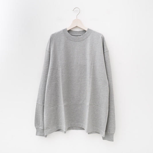 KAPTAIN SUNSHINE｜MEN　Suvin Supima Tube L/S Tee Heavy（FEATHER GREY）