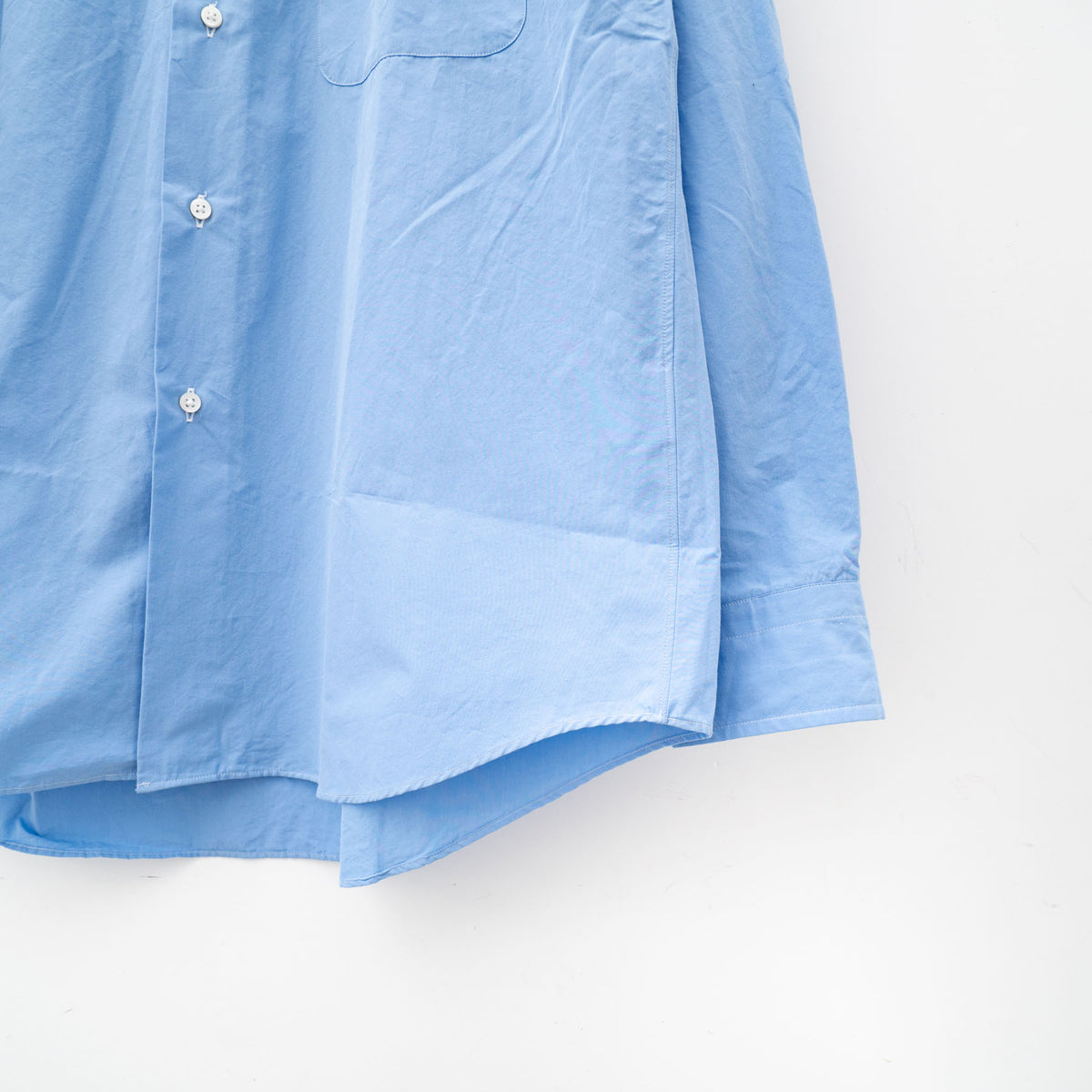 KAPTAIN SUNSHINE｜MEN　Cotton Semi Spread Collar Shirt
