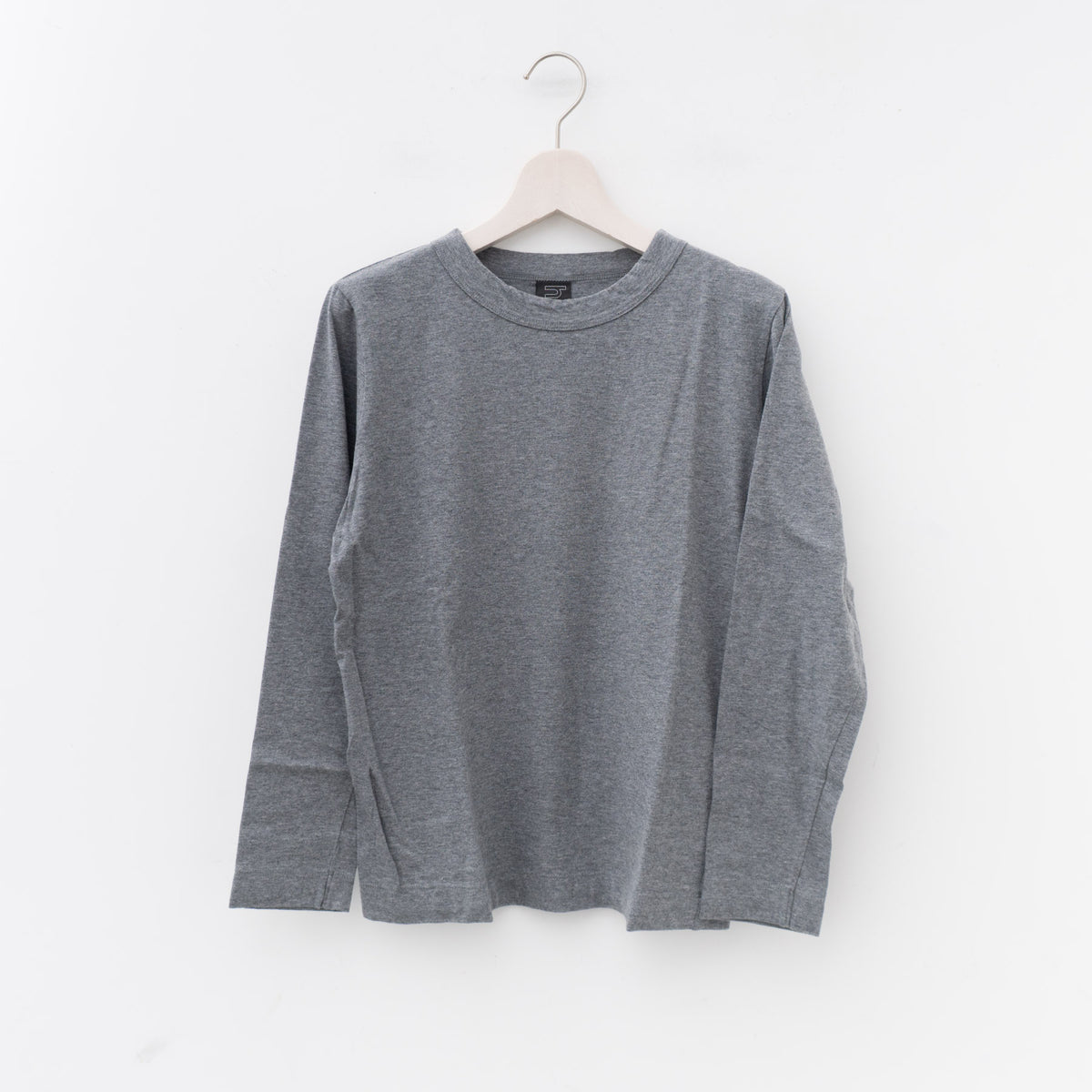 homspun｜天竺長袖Tシャツ 232,242,251,252-6616 　Y（3TOPミディアムグレー）
