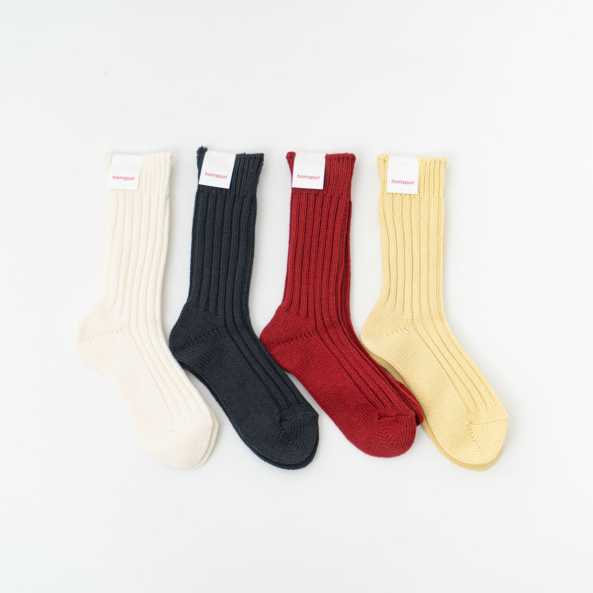 AW homspun｜WOMEN　コットンウールリブソックス 242-8245