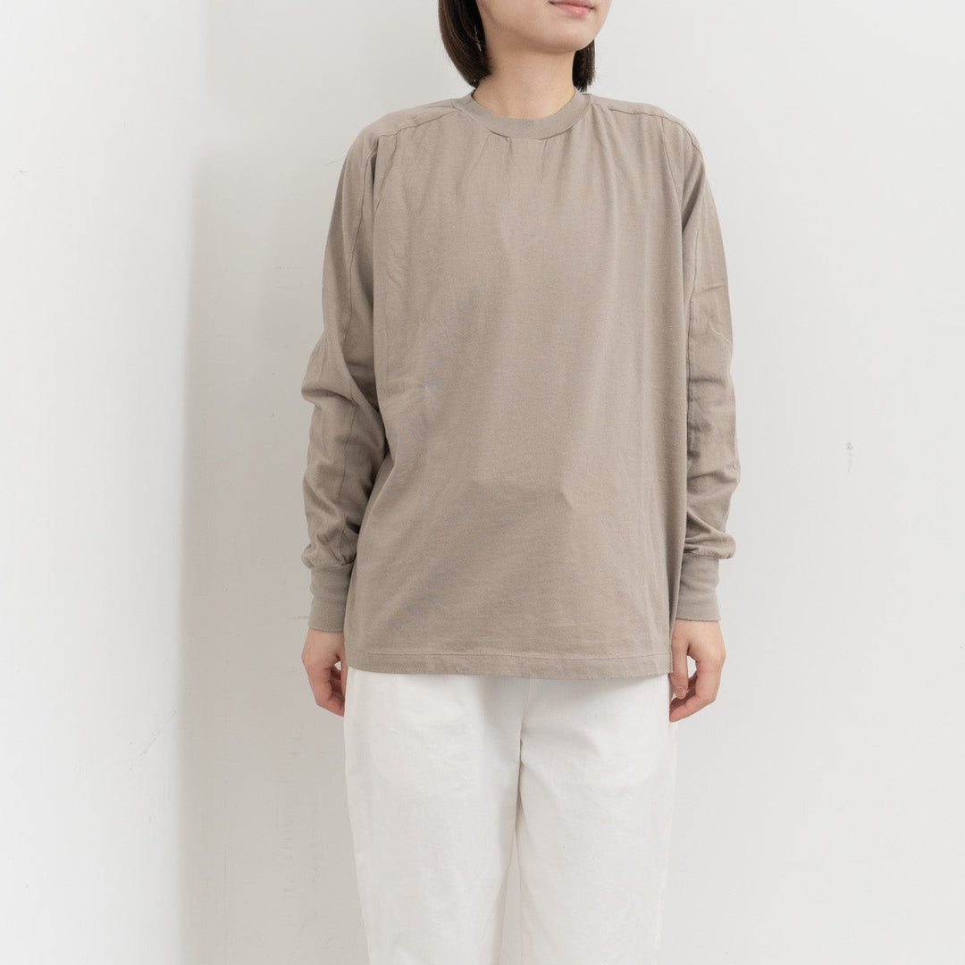 homspun /　30/1天竺 ロングスリーブ切り替えプルオーバー 長袖カットソー 261-6380　261-6380CH