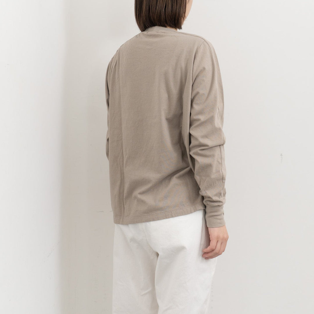 homspun /　30/1天竺 ロングスリーブ切り替えプルオーバー 長袖カットソー 261-6380　261-6380CH