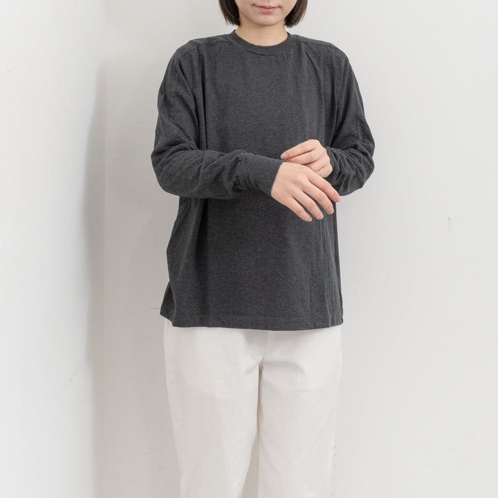 homspun /　30/1天竺 ロングスリーブ切り替えプルオーバー 長袖カットソー 261-6380　261-6380CH