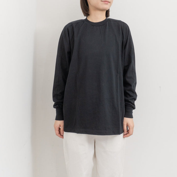 homspun /　30/1天竺 ロングスリーブ切り替えプルオーバー 長袖カットソー 261-6380　261-6380CH